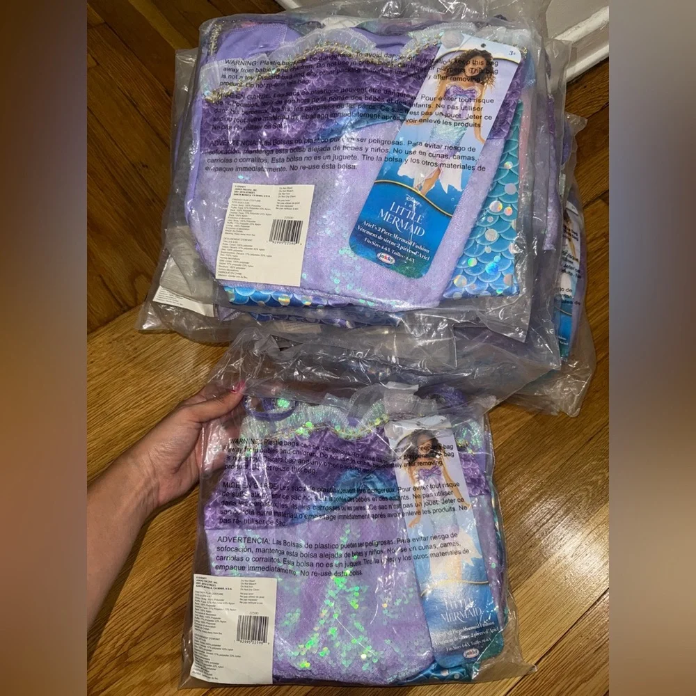 Disney The Little Mermaid Ariel's 2 Piece Mermaid Halloween Costume